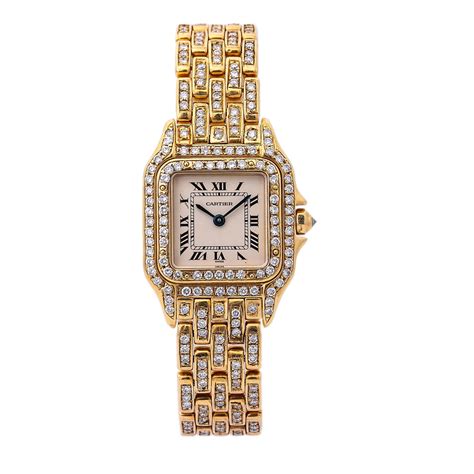 ladies owned gold cartier watches